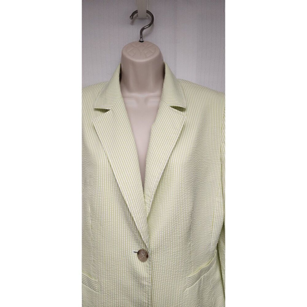 Alex Marie Green White Blazer Jacket Suit Size 12 - Picture 5 of 12